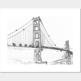 San Francisco Golden Gate Bridge Posters and Art